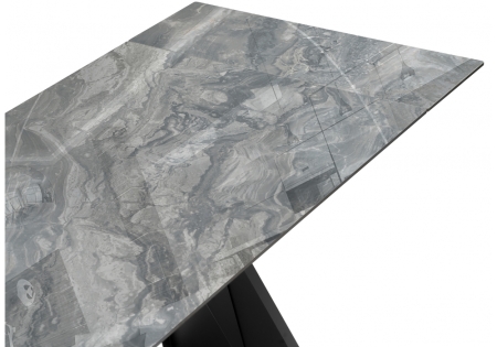 Керамический стол Хорсборо 140(200)х80х79 оробико, черный