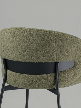 Стул для кухни SOLIS зеленый экомех HUSH 617