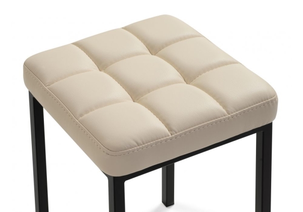 Табурет Байя экокожа d1, черный матовый