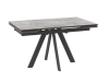 Стол с керамическим покрытием Джейтон-140 темно-серый, черный 140(30+30)х85