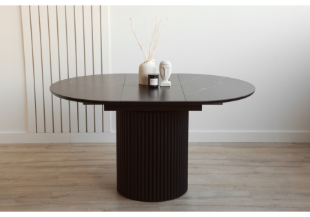 Керамический стол Стивен 100(140) shakespeare black, черный