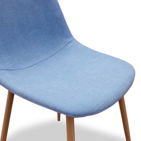 Стул DC-350 голубой, дерево