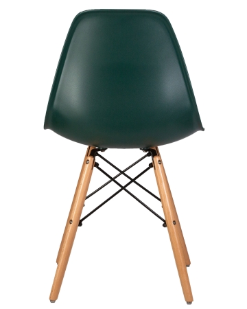 Стул обеденный DSW ножки светлый бук, темно-зеленый G-13