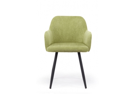 Стул на металлокаркасе Инфини зеленый (ocean 013), черный