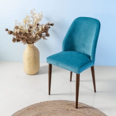 Стул Alen ментоловый, темный орех