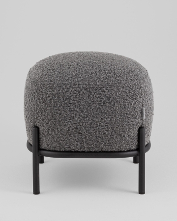 Пуф Стоун ткань букле темно-серый Пуф Стоун ткань букле темно-серый