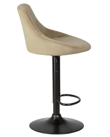 Набор 2 шт Стул барный LOGAN BLACK, мокко велюр (MJ9-9)