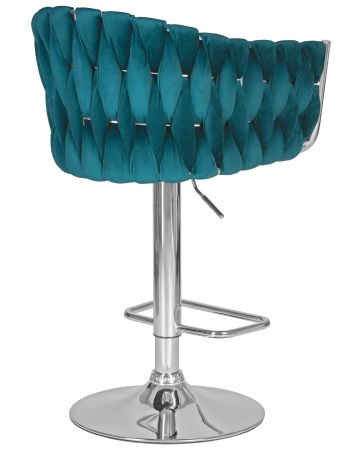 Стул барный MARCEL морской волны велюр MJ9-99