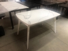 Стол ELIOT 120 GLOSS STATUARIO WHITE SINTERED STONE, WHITE