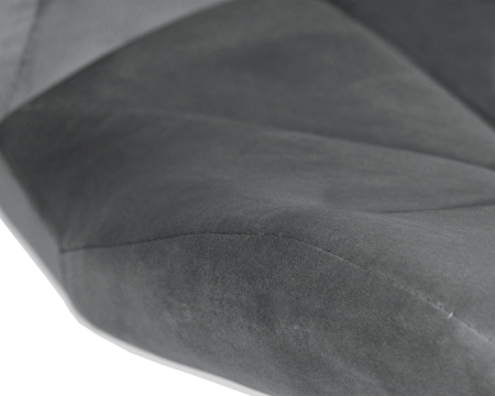 Набор 2 шт Стул барный BARNY BLACK, серый велюр (MJ9-75)