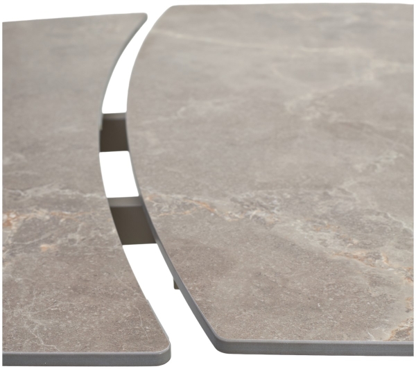 Стол BALDE 120 MATT LATTE STONE SOLID CERAMIC, TAUPE