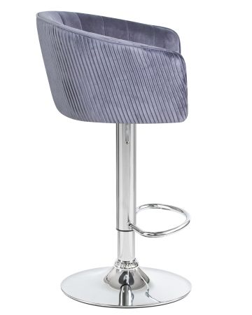 Стул барный DARCY серый велюр 1922-19