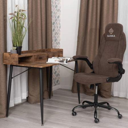 Кресло BAZUKA metalBL коричневый, черный