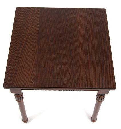 Стол журнальный "Мили" темный орех, патина темная, 53х53хН55