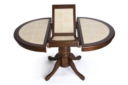 CT 4257 Стол круглый с плиткой раскладной