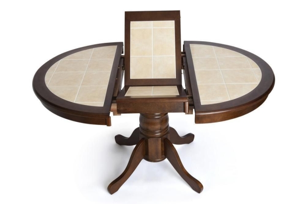 CT 4257 Стол круглый с плиткой раскладной