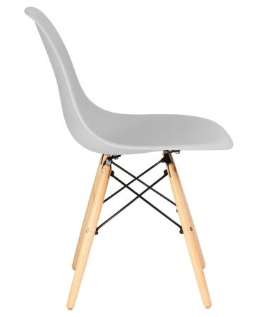 Стул обеденный DSW ножки светлый бук, светло-серый GR-01