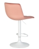 Стул барный TAILOR белый пудрово-розовый велюр MJ9-32 Стул барный TAILOR белый пудрово-розовый велюр MJ9-32
