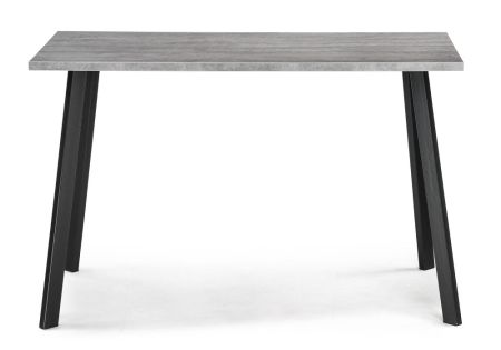 Обеденная группа Эделин темно-серый, бетон, черный матовый