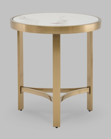 Журнальный столик Адриана 50*50 см светлая керамика