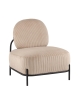 Кресло Стоун велюр рельефный бежевый