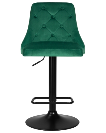 Стул барный JOSEPH черный, зеленый велюр MJ9-88
