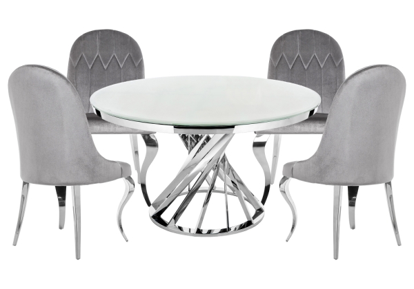 Обеденная группа Аган gray, white