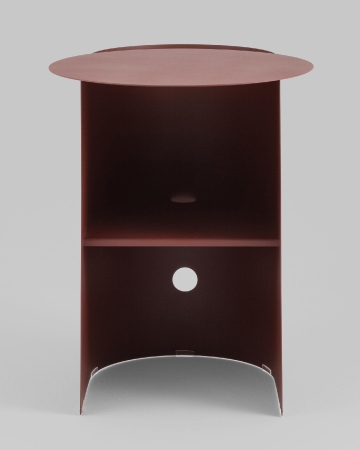 Журнальный столик Floire металл бордовый