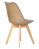 Набор 4 шт Стул обеденный JERRY SOFT, ножки светлый бук сиденья бежевый (GR-03)