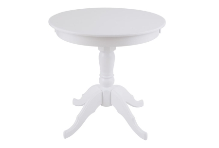 Стол обеденный не раздвижной Круглый-80 белая эмаль