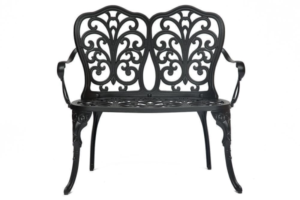 Скамья Secret De Maison Symphonie сплав металла, алюминий, 95х56х92 см, черный