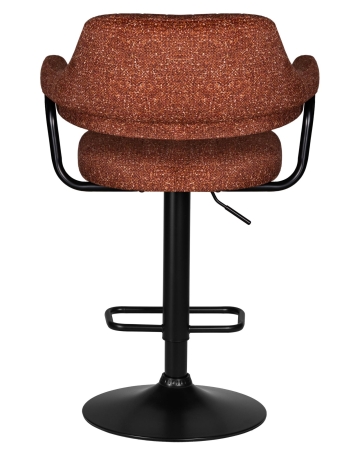 Набор 2 шт Стул барный CHARLY BLACK, терракотовый твид (LEO56)
