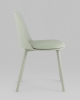 Стул Fog с подушкой пластик серо-зеленый