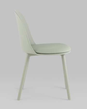 Стул Fog с подушкой пластик серо-зеленый