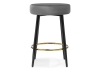 Полубарный стул Plato темно-серый