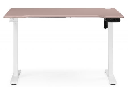 Компьютерный стол Маркос 140х80 розовый, белый
