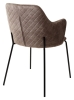 Стул AMARETTO VBP208 античный серо-бежевый, черный каркас