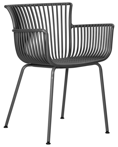 Набор 4 шт Стул обеденный ROSS, темно-серый (GR-04) без подушки