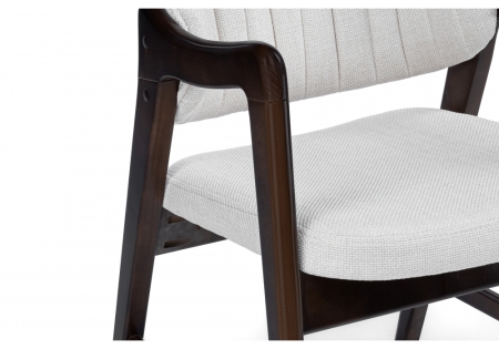 Стул деревянный Никсон ткань мешковина 9199-2, орех