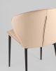 Стул обеденный Deia кремовая экокожа черные ножки