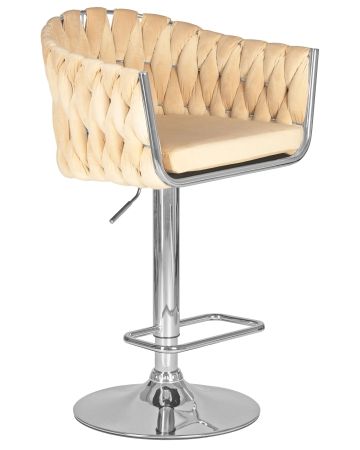 Стул барный MARCEL бежевый велюр MJ9-10
