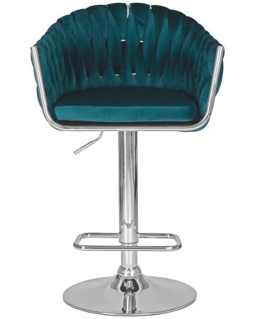 Стул барный MARCEL морской волны велюр MJ9-99