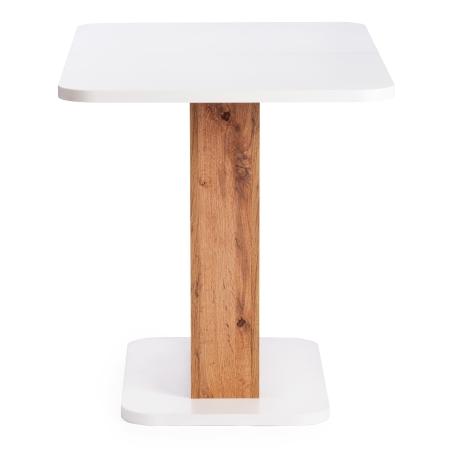 Стол обеденный GENT ЛДСП, 110-145x68,6x75,5 см, дуб вотан, белый