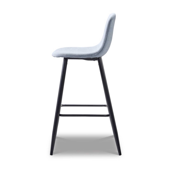 Стул барный 350B голубой TD3052-4, черный