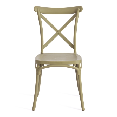 Стул CROSS (mod. PL24) пластик, 48х58х89 см, зеленый