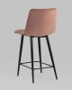 Стул полубарный Джанго велюр пыльно-розовый высота сиденья 60 см