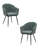 Набор 2 шт Стул обеденный MATILDA, зеленая ткань (LAR 275-23)