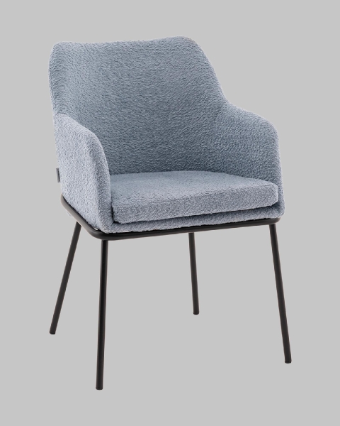Стул с подлокотниками Кози new ткань букле синий Стул с подлокотниками Кози new ткань букле синий