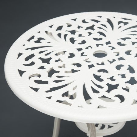 Комплект Secret De Maison Romance (стол + 2 стула) алюминиевый сплав, D60/H67, 53х41х89 см, белый