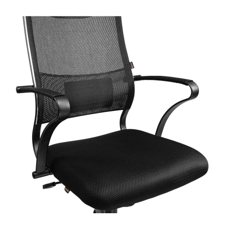 Кресло ErgoLife Sit Air M3-290K пиастра, пластиковое основание с треугольным сечением лучей, цвет черный